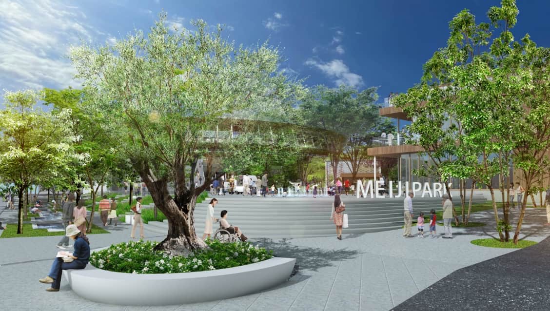 公園の骨格となる「広場」と「杜」